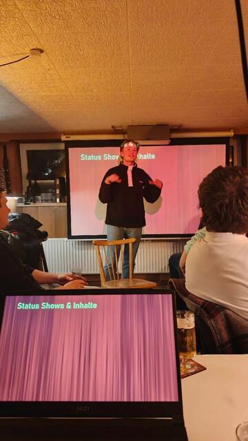 Präsentation der Show-Ideen
